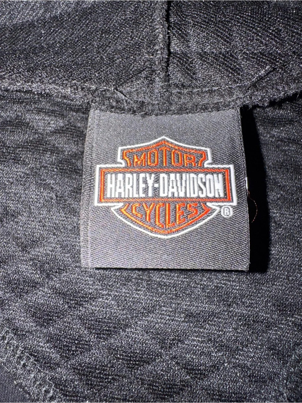 Harley-Davidson Black Open-Front Draped Women's Cardigan